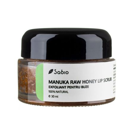 Exfoliant pentru buze cu miere de Manuka Raw