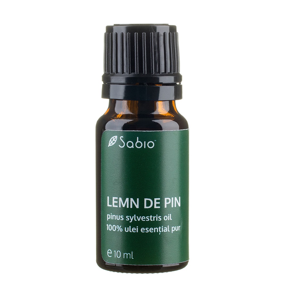 Ulei 100% pur esential lemn de pin, 10 ml, Sabio