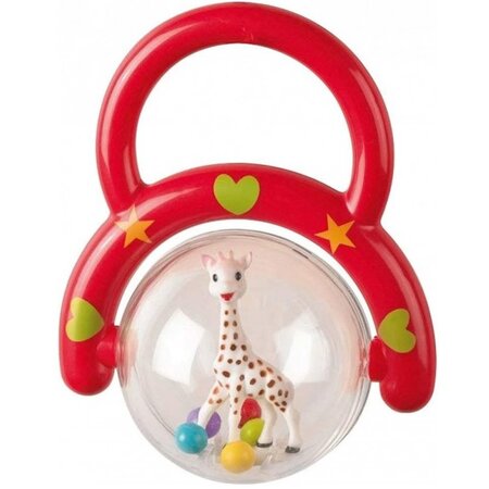 Set  Girafa Sophie, zornaitoare si carticica cu activitati, +0 luni, Vulli 485395