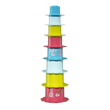 Joc constructii Piramida de flori Girafa Sophie, +6 luni, Vulli 485355