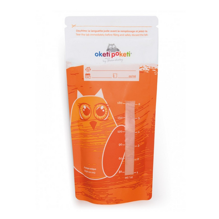 Set pungi stocare pentru lapte matern Oketi Poketi, 25 bucati, Thermobaby 485502