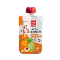 Piure Bio de pere si caise fara gluten, 100 g, Baule Volante
