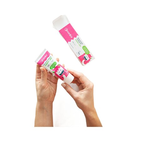 Pasta de dinti naturala pentru copii Bubble Gum, 50 ml, Nordics 819168