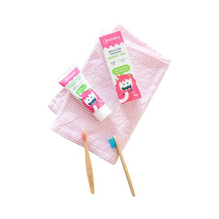 Pasta de dinti naturala pentru copii Bubble Gum, 50 ml, Nordics 819176