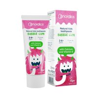 Pasta de dinti naturala pentru copii Bubble Gum, 50 ml, Nordics