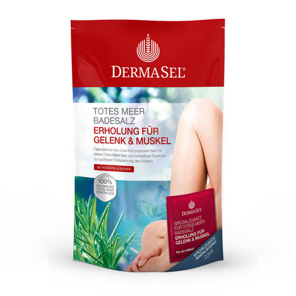 Sare de baie de la Marea Moarta cu Ulei de Rozmarin si Ghimbir, 400 g, Dermasel