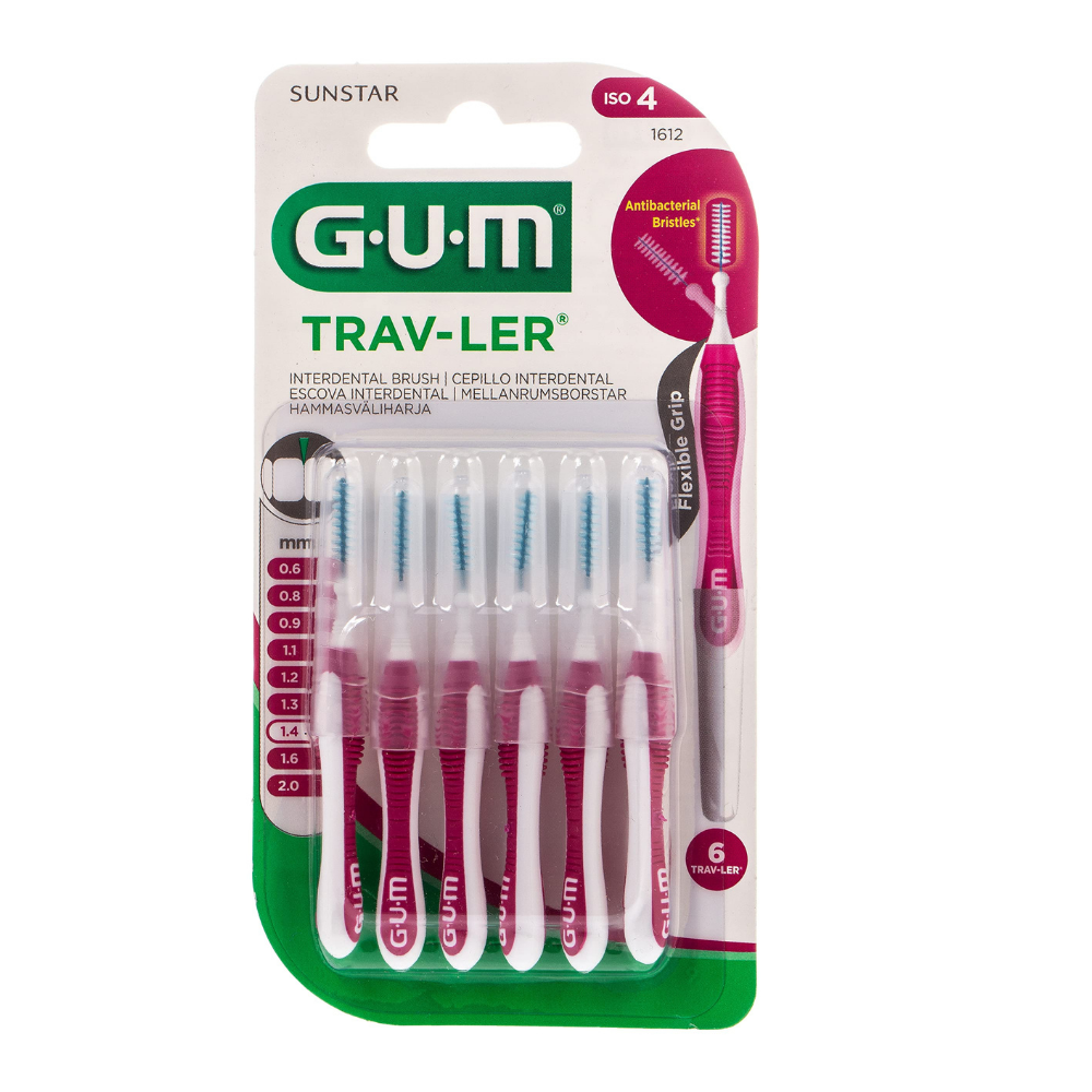 Perii interdentare 1,4mm Trav-ler 6 bucati, Sunstar Gum