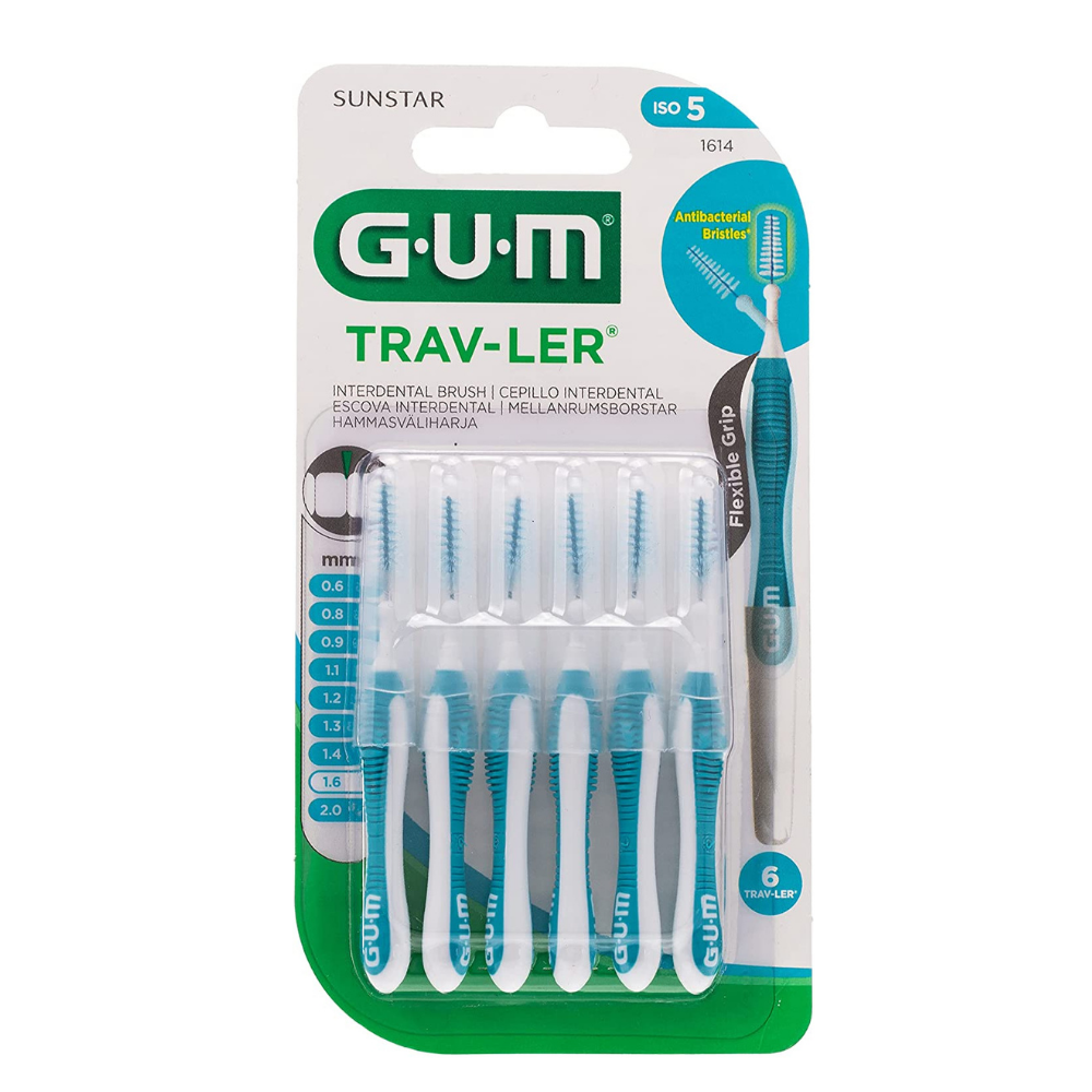 Perii interdentare 1,6mm Trav-ler 6 bucati, Sunstar Gum