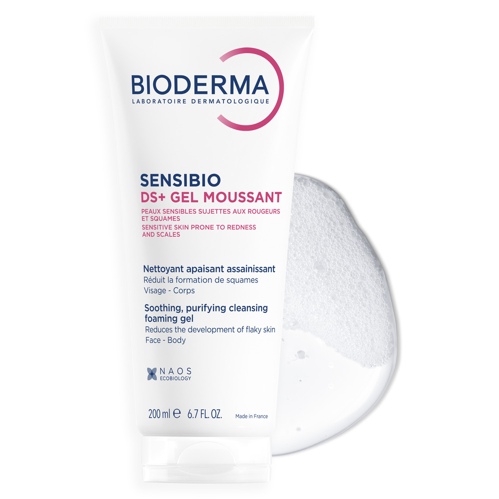 Gel spumant anti-roseata Sensibio DS+, 200 ml, Bioderma