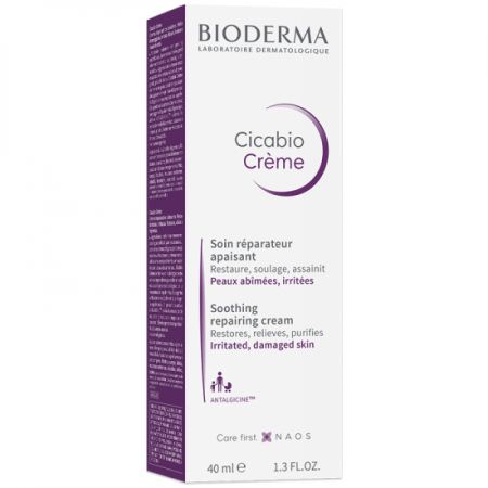 Crema hidratanta pentru iritatii si leziuni Cicabio, 40 ml, Bioderma 485968