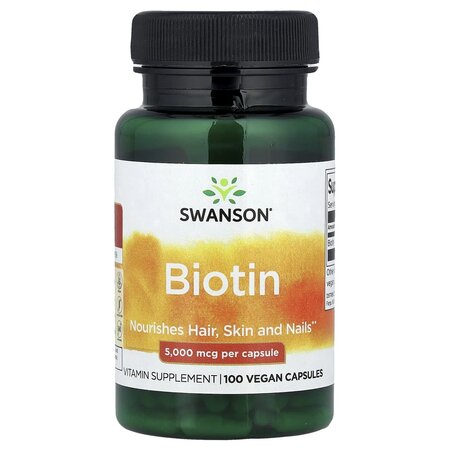 Biotina, 5000mg, 60 tablete, Swanson
