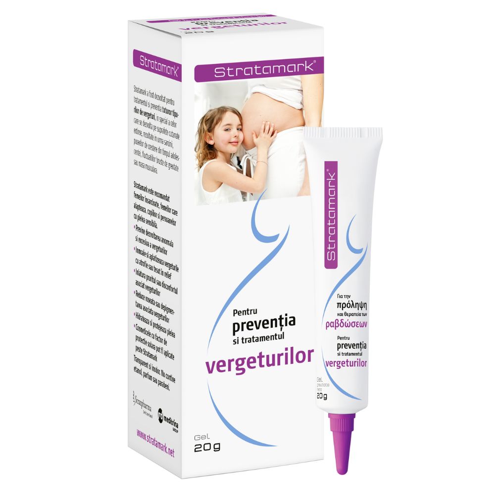 Gel pentru preventia si tratamentul vergeturilor Stratamark, 20g, Stratpharma