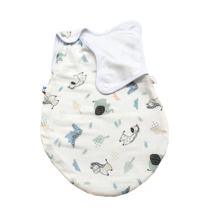 Sac de dormit din muselina, Leu, 6-12 luni, Baltic Bebe 570998