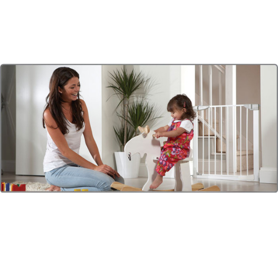 Extensie alba pentru poarta, 28 cm, Lindam 486167
