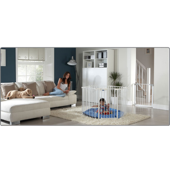 Extensie alba pentru poarta, 28 cm, Lindam 486166
