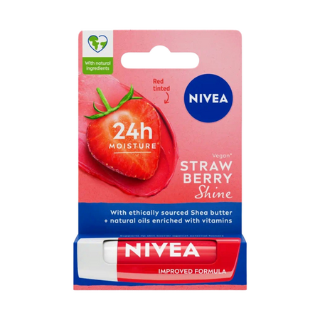 Balsam de buze cu aroma de capsuni, 4.8 g, Nivea