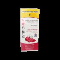 Pachet Emulsie hipoalergenica pentru igiena intima IntimoHelp, 400 ml + Servetele umede, 20 bucati, Zdrovit