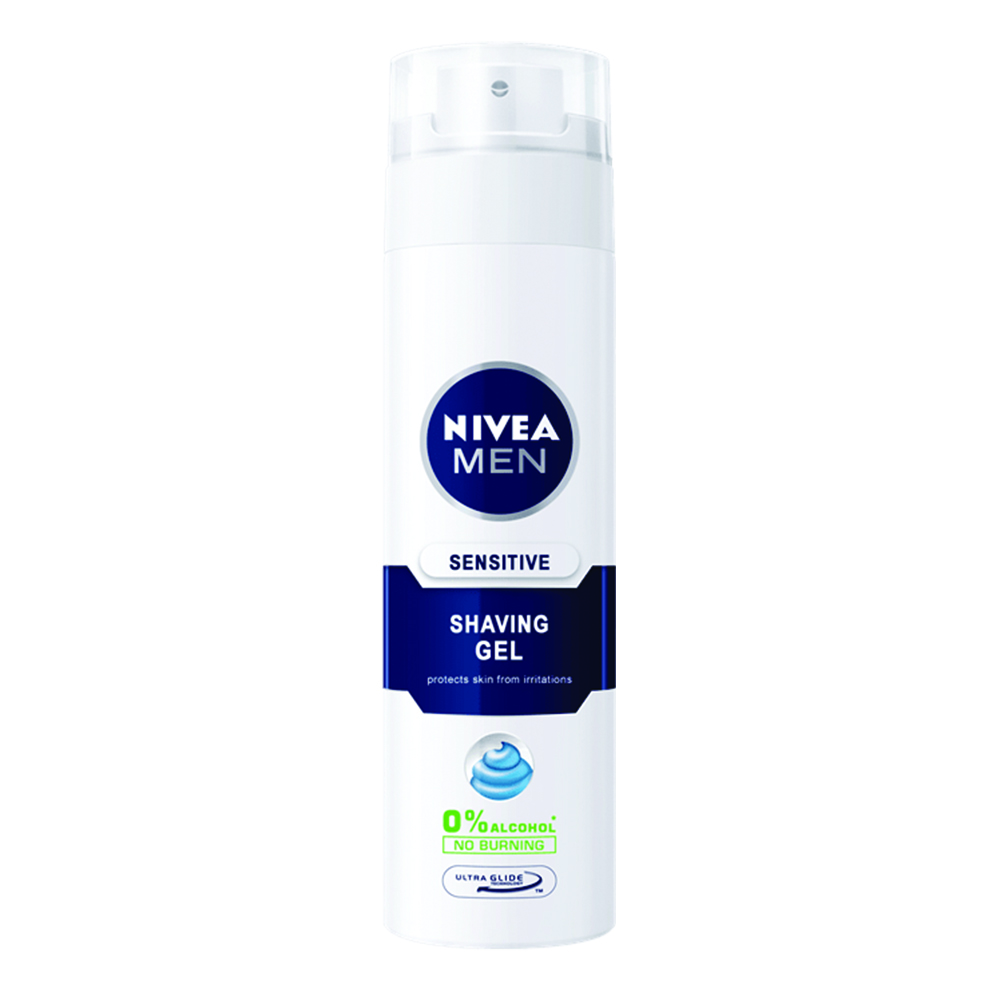 Gel de ras pentru ten sensibil, 200 ml, Nivea Men