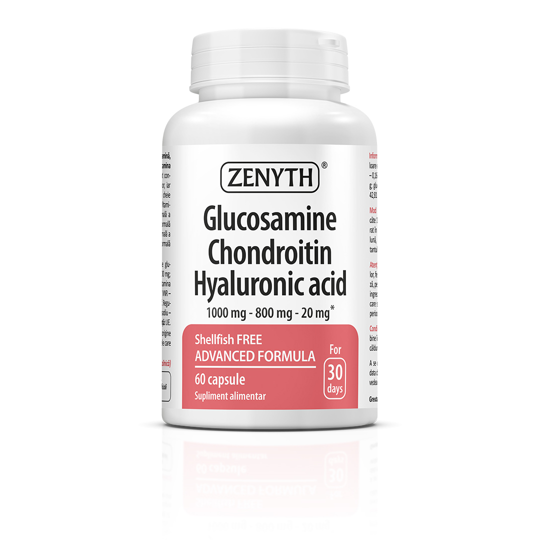 Glucosamine Chondroitin Hyaluronic Acid, 60 capsule, Zenyth