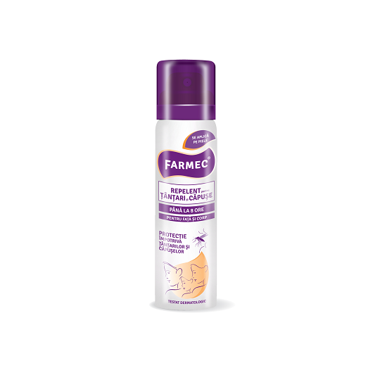 Spray repelent pentru tantari si capuse, 75 ml, Farmec