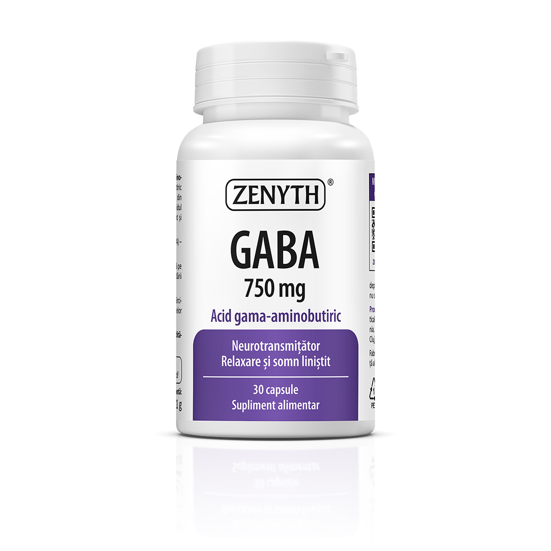 Gaba, 750mg, 30 capsule, Zenyth