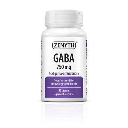 Gaba, 750mg, 30 capsule, Zenyth