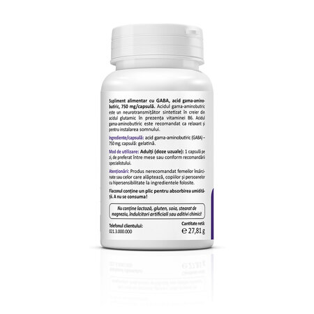 Gaba, 750mg, 30 capsule, Zenyth 772726