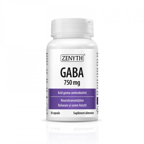 Gaba, 750mg, 30 capsule, Zenyth