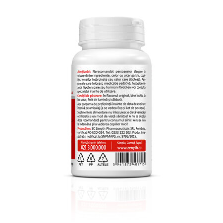Ashwaganda KSM-66, 30 capsule, Zeynth 761237