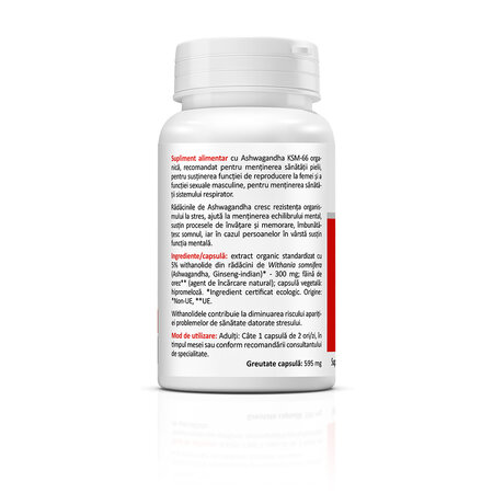 Ashwaganda KSM-66, 30 capsule, Zeynth 761236