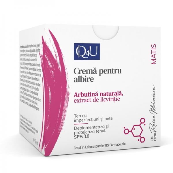 Crema pentru albire Q4U, 50 ml, Tis Farmaceutic