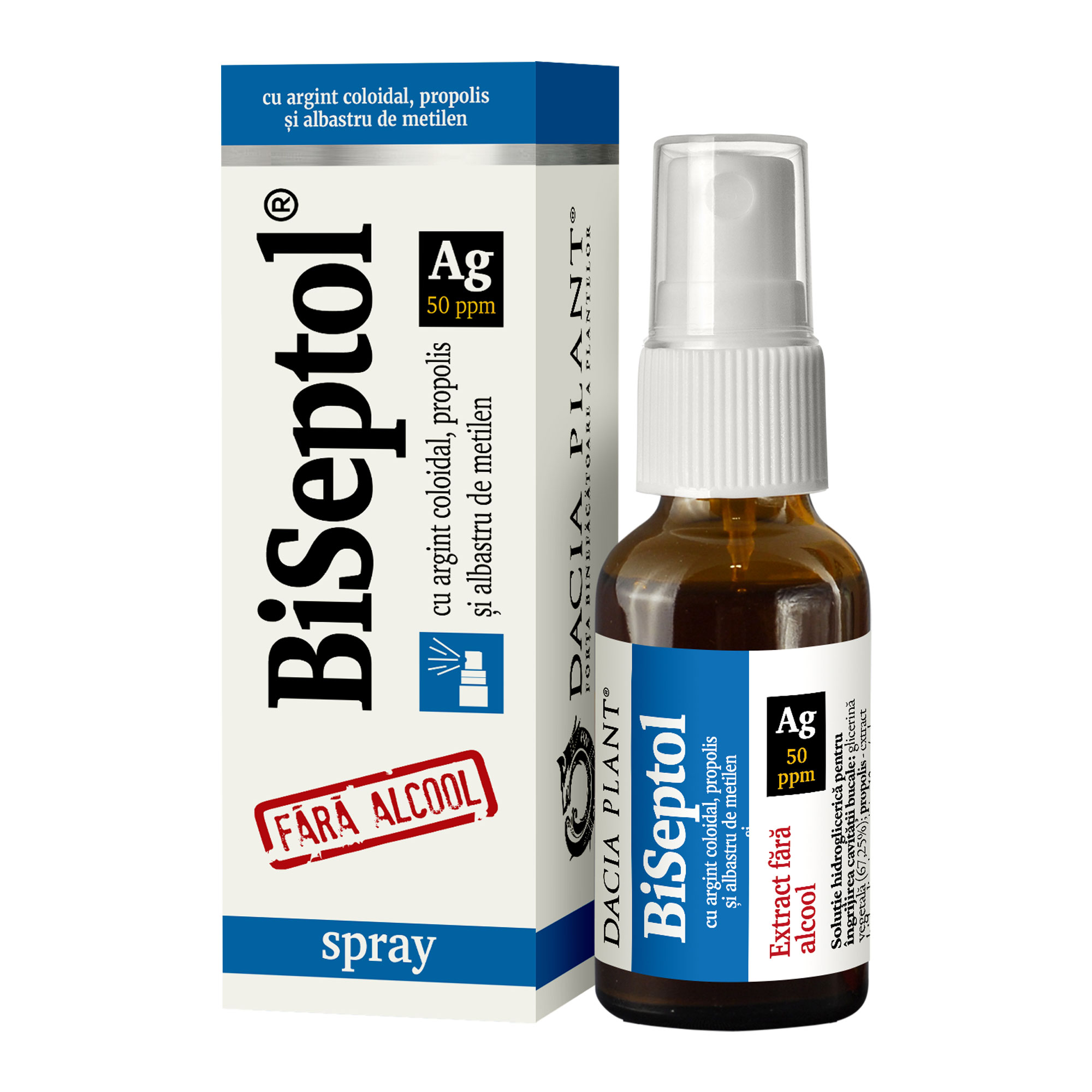 BiSeptol spray, 20 ml, Dacia Plant