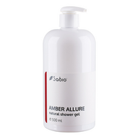 Gel de dus natural cu Amber Allure, 500 ml, Sabio