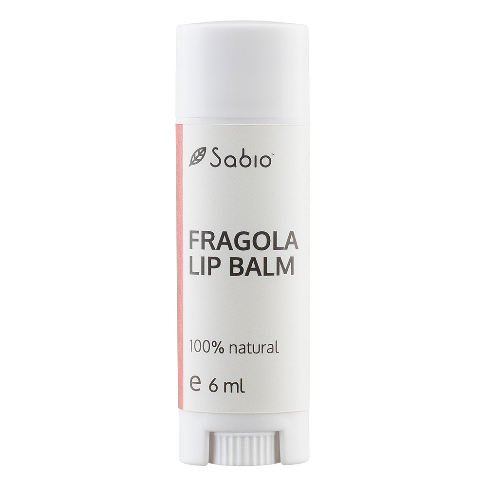 Balsam pentru buze cu Fragi, 6 ml, Sabio