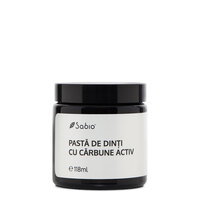 Pasta de dinti cu carbune activ de bambus, 118 ml, Sabio