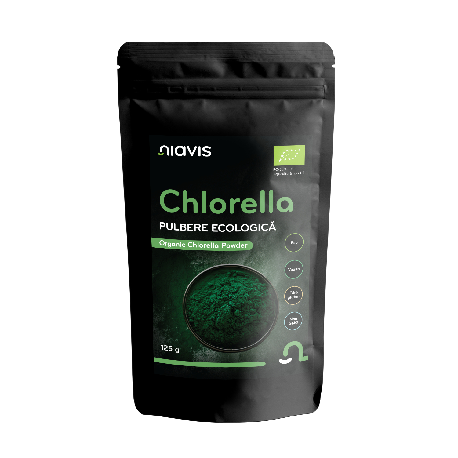 Chlorella pulbere Bio, 125g, Niavis Bio