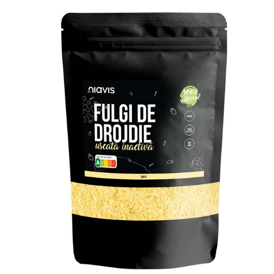 Fulgi drojdie uscata inactiva, 200 g, Niavis Bio