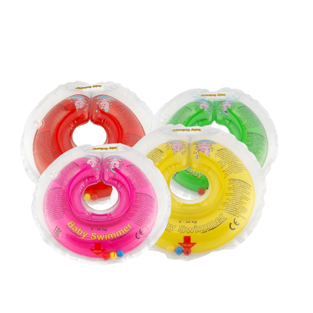 Colac de gat cu zornaitoare, 0-36 luni, diverse culori, Baby Swimmer
