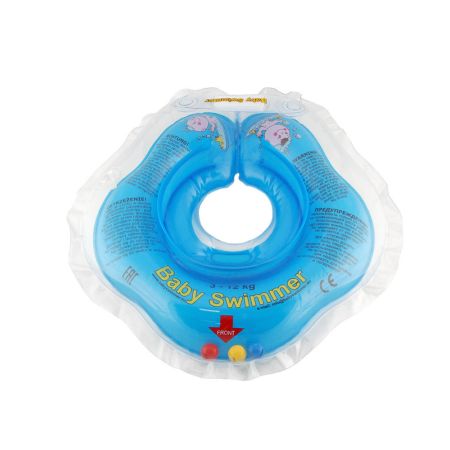 Colac de gat cu zornaitoare, diverse culori, 0-24 luni, Baby Swimmer, 486579