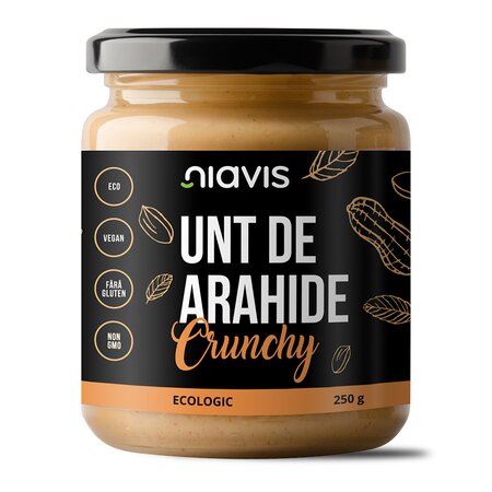 Unt de Arahide Crunchy Ecologic