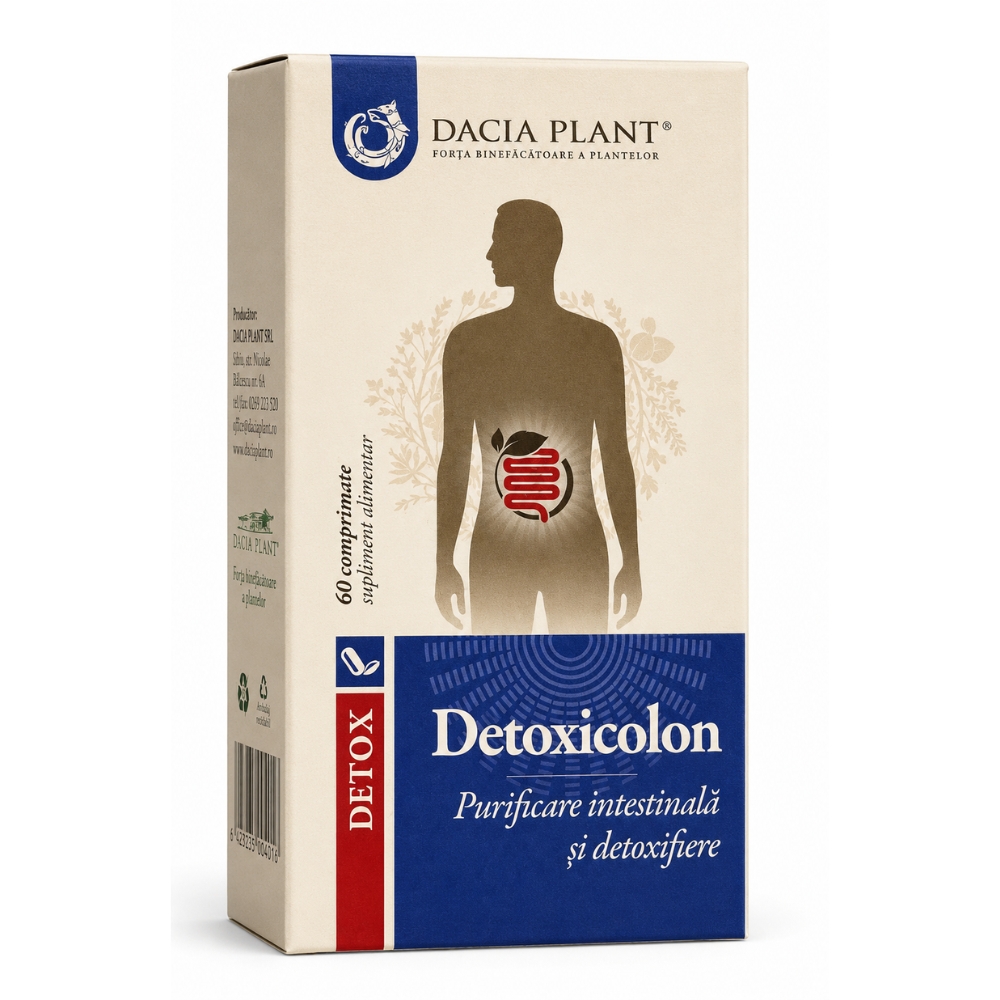 DetoxiColon, 60 comprimate, Dacia Plant