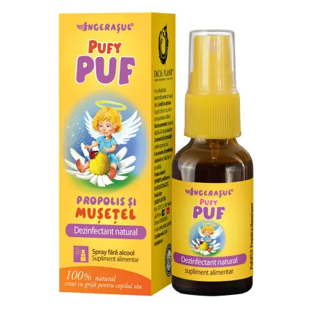 Spray cu propolis si musetel PufyPuf, 20ml, Dacia Plant
