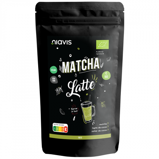 Pulbere Matcha Latte Bio, 150 g, Niavis Bio