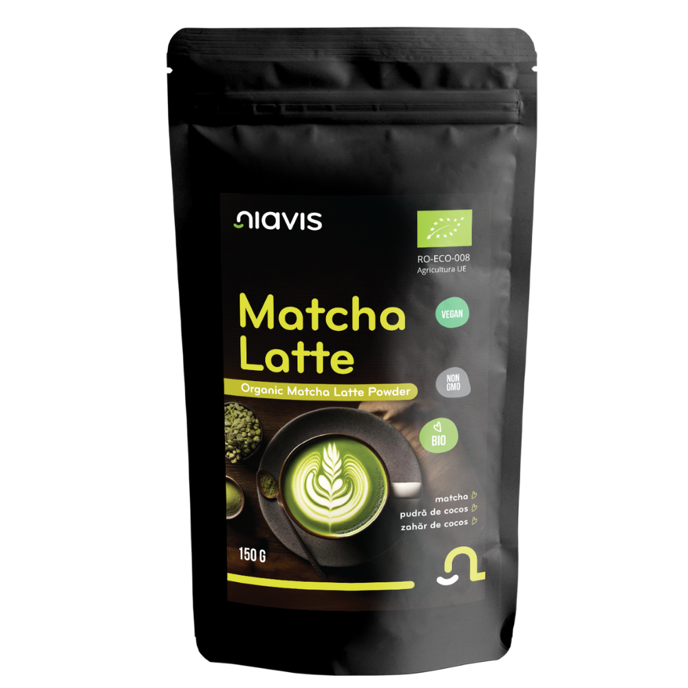 Pulbere Matcha Latte Bio, 150 g, Niavis Bio