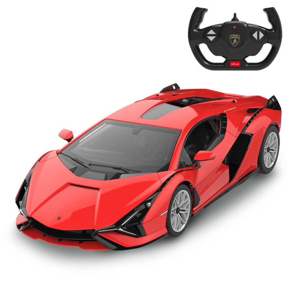 Masina cu telecomanda Lamborghini Sian Rosu, +3 ani