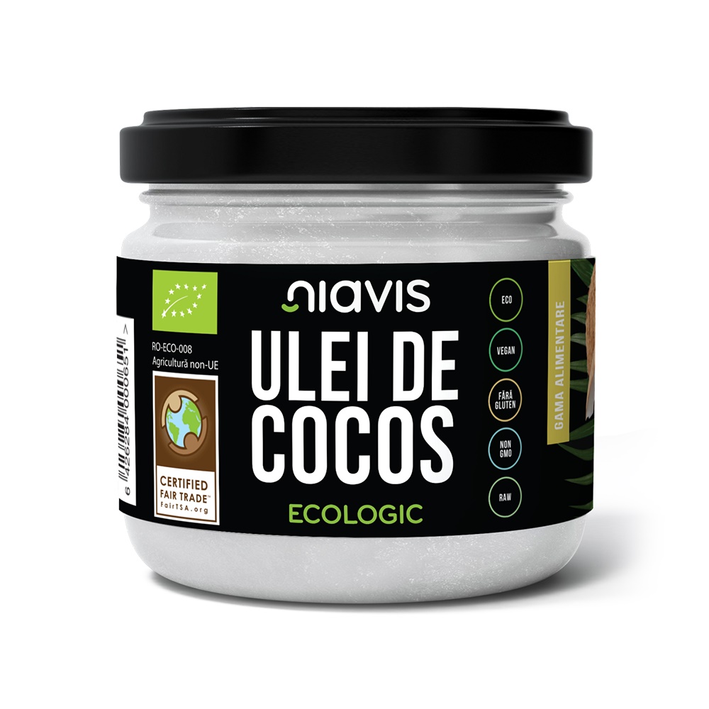 Ulei de cocos extra virgin Bio, 220 g, Niavis