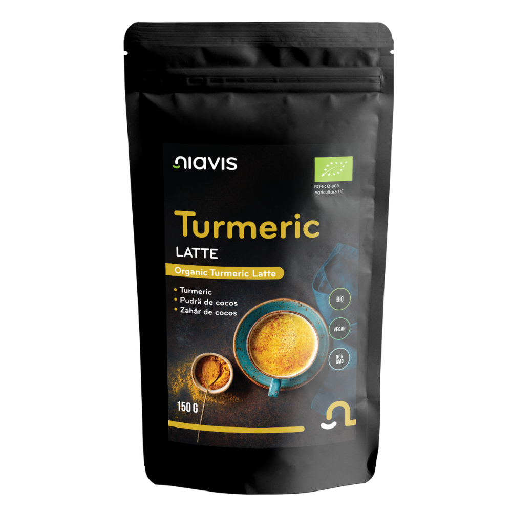 Turmeric Latte pulbere Bio, 150 g, Niavis Bio