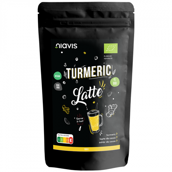 Turmeric Latte pulbere Bio, 150 g, Niavis Bio