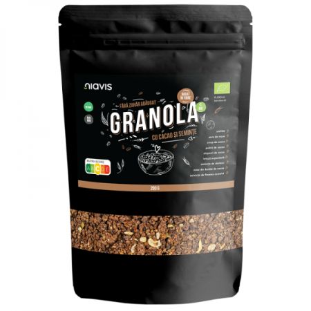 Granola ecologica cu cacao si seminte