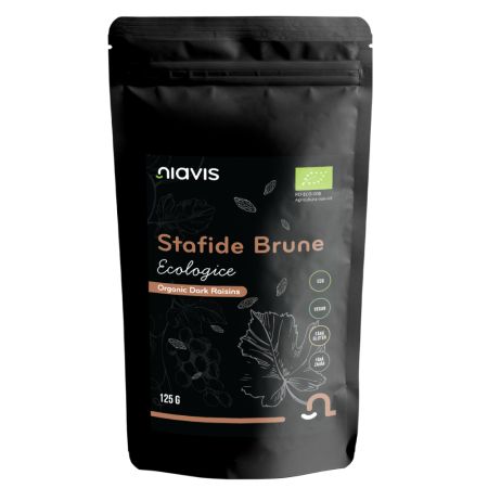 Stafide brune ecologice, 125 g, Niavis Bio